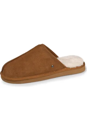 Isotoner Chaussons mules Homme Cuir