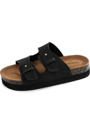 Isotoner Mules sandales Femme talon plateforme