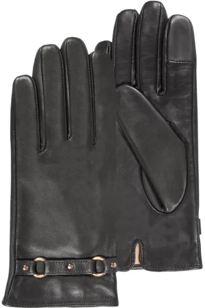 Isotoner Gants Femme tactiles cuir anneaux