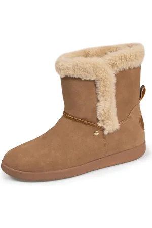Isotoner Bottines Femme fourrées avec revers