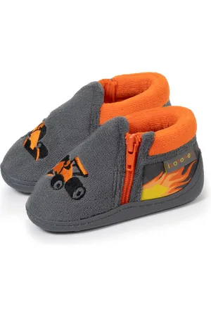 Isotoner Chaussons bottillons zip Enfant Formule 1