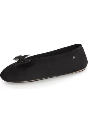 Isotoner Chaussons ballerines Femme Nœud Tulle