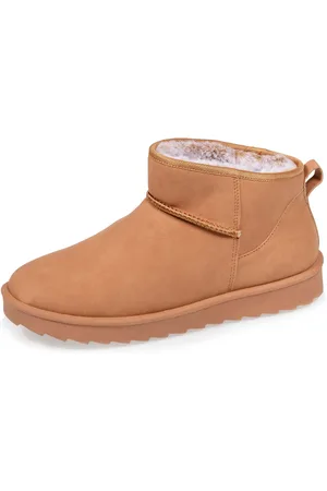 Isotoner Bottines basses Femme imitation fourrure
