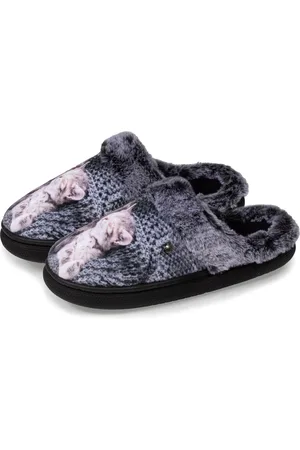 Isotoner Chaussons mules bouncy Femme chats