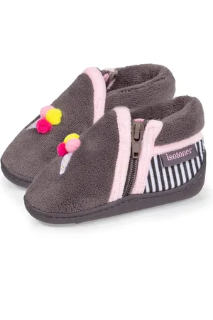 Isotoner Chaussons bottillons zip Bébé Glace