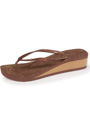 Isotoner Tongs Femme imprimé floral talon