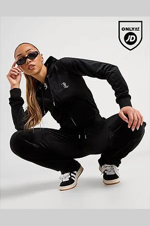 Juicy Couture Sweat à Capuche Logo JC Diamante -