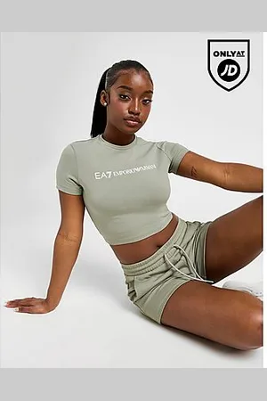 EA7 T-shirt court Logo Slim Femme -
