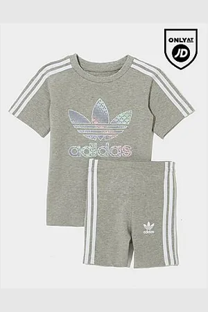 adidas Ensemble t-shirt et short à imprimé trèfle Fille -