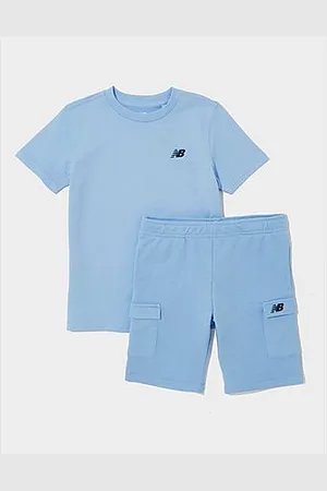 New Balance Linear T-Shirt/Shorts Set Children -