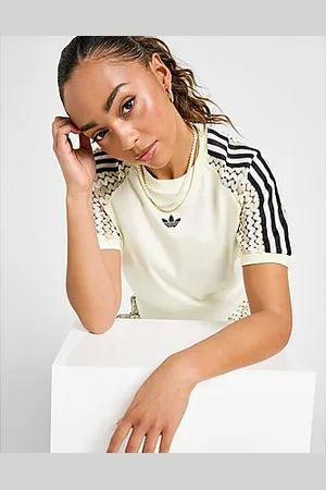 adidas 3-Stripes Crochet Cali T-Shirt -