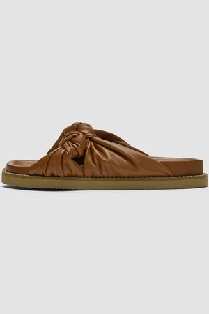 Joseph Sandales en cuir avec gros naud