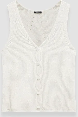 Joseph Gilet en maille de lin et coton