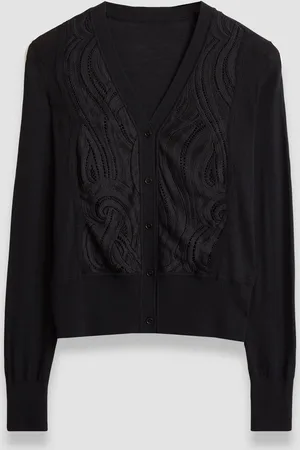 Joseph Cardigan en maille et dentelle