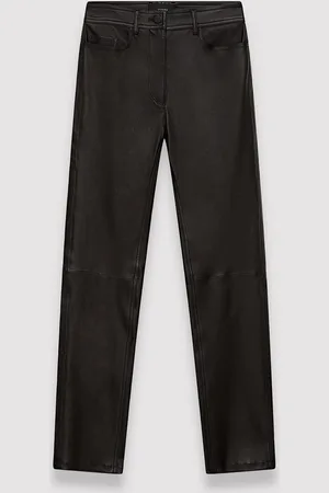Joseph Pantalon Teddy en cuir stretch