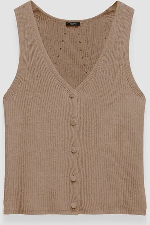 Joseph Gilet en maille de lin et coton