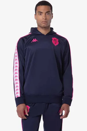 Kappa Hoodie 222 Banda Zeustivy Stade Francais Paris 24/25 Bleu Homme