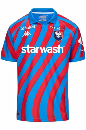 Kappa Maillot Kombat Home SM Caen 24/25 Bleu Enfant