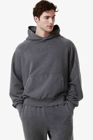 Kappa Hoodie Authentic Premium Lome Gris Homme