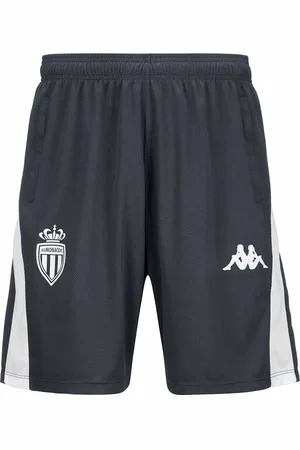 Kappa Short Ahorazip Pro 8 AS Monaco 24/25 Gris Enfant