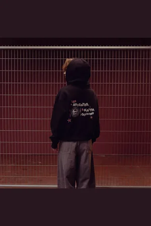 Kappa Hoodie Ron Les Ardentes X Noir Unisexe