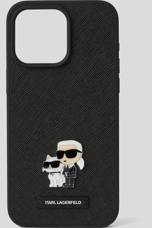 Karl Lagerfeld Coque Ikon Karl Et Choupette Pour Iphone 16 Pro Max