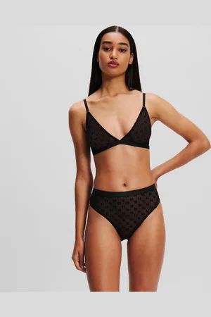 Karl Lagerfeld Soutien-gorge Triangle En Mesh Kl Monogram