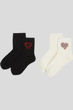 Karl Lagerfeld Chaussettes À Strass K/heart – Lot De 2