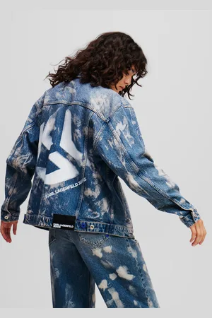 Karl Lagerfeld Veste En Jean Décontractée Effet Délavé