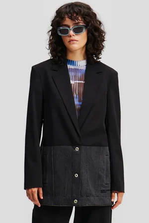 Karl Lagerfeld Blazer En Matières Mélangées