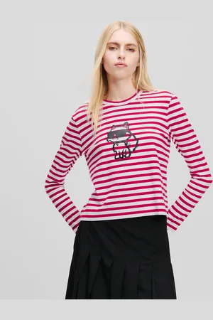 Karl Lagerfeld T-shirt À Manches Longues Et À Rayures Ikon