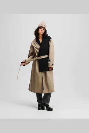Karl Lagerfeld Trench En Matières Mélangées