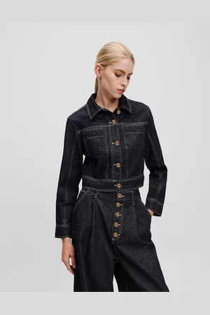 Karl Lagerfeld Veste En Jean Cropped