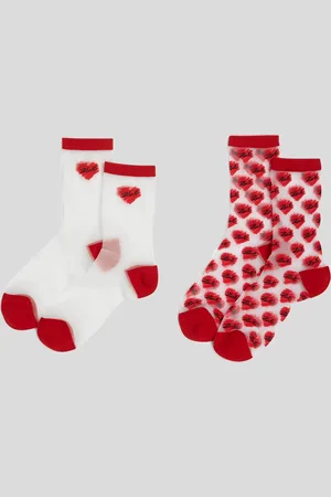 Karl Lagerfeld Chaussettes En Mesh K/heart – Lot De 2