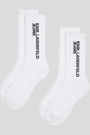 Karl Lagerfeld Chaussettes À Logo Klj – Lot De 2 paires
