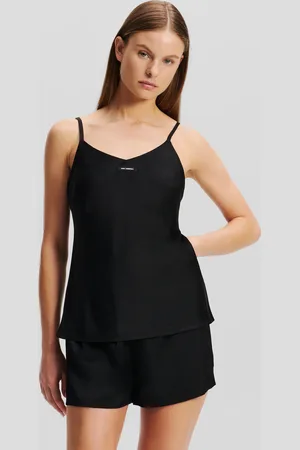 Karl Lagerfeld Ensemble Pyjama En Satin Avec Logo Karl