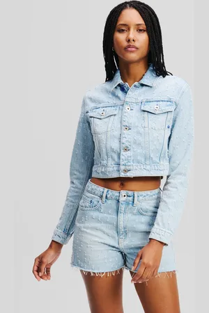 Karl Lagerfeld Veste En Denim Bouclé