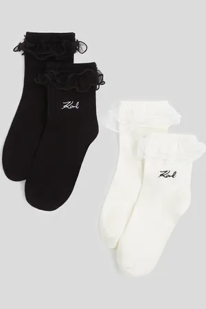Karl Lagerfeld Chaussettes À Volants K/signature - 2-pack
