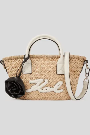 Karl Lagerfeld Petit Sac Cabas En Raphia K/signature