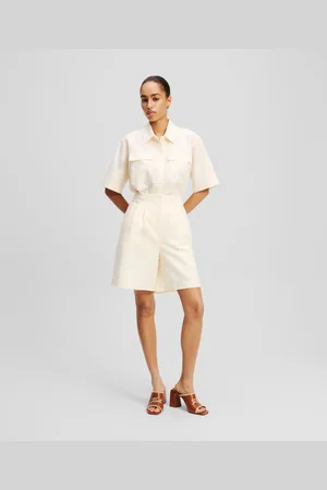 Karl Lagerfeld Short En Lin Mélangé