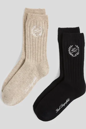 Karl Lagerfeld Hotel Karl Crest Socks – 2-pack