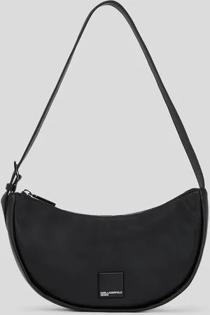 Karl Lagerfeld Klj Box Logo Soft Half-moon Shoulder Bag