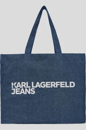 Karl Lagerfeld Klj Logo Denim Shopper