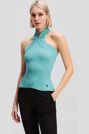 Karl Lagerfeld Halterneck Knitted Top