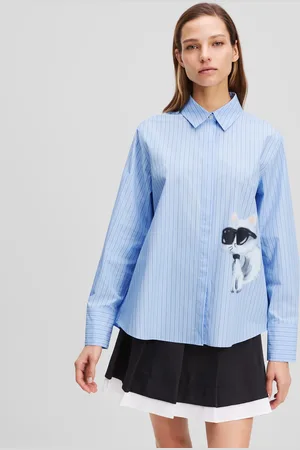 Karl Lagerfeld Ikon Choupette Striped Shirt