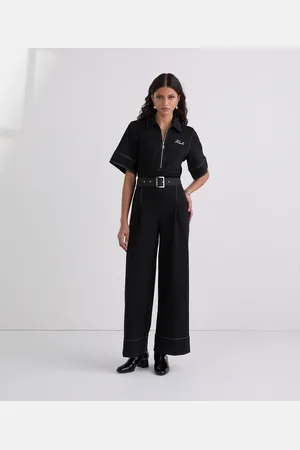Karl Lagerfeld Contrast Stitch Jumpsuit