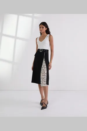 Karl Lagerfeld Pleat Detail Skirt