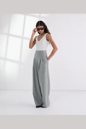 Karl Lagerfeld Tailored Wide-leg Pants