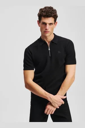 Karl Lagerfeld Zip-up Polo Shirt