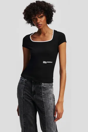 Karl Lagerfeld T-shirt À Col Carré